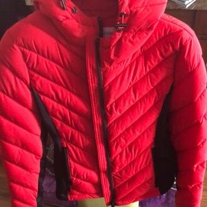 Red Calvin Klein Carcoat